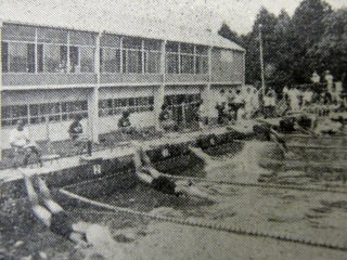 県東地区水泳大会（本校プール）　昭和48年